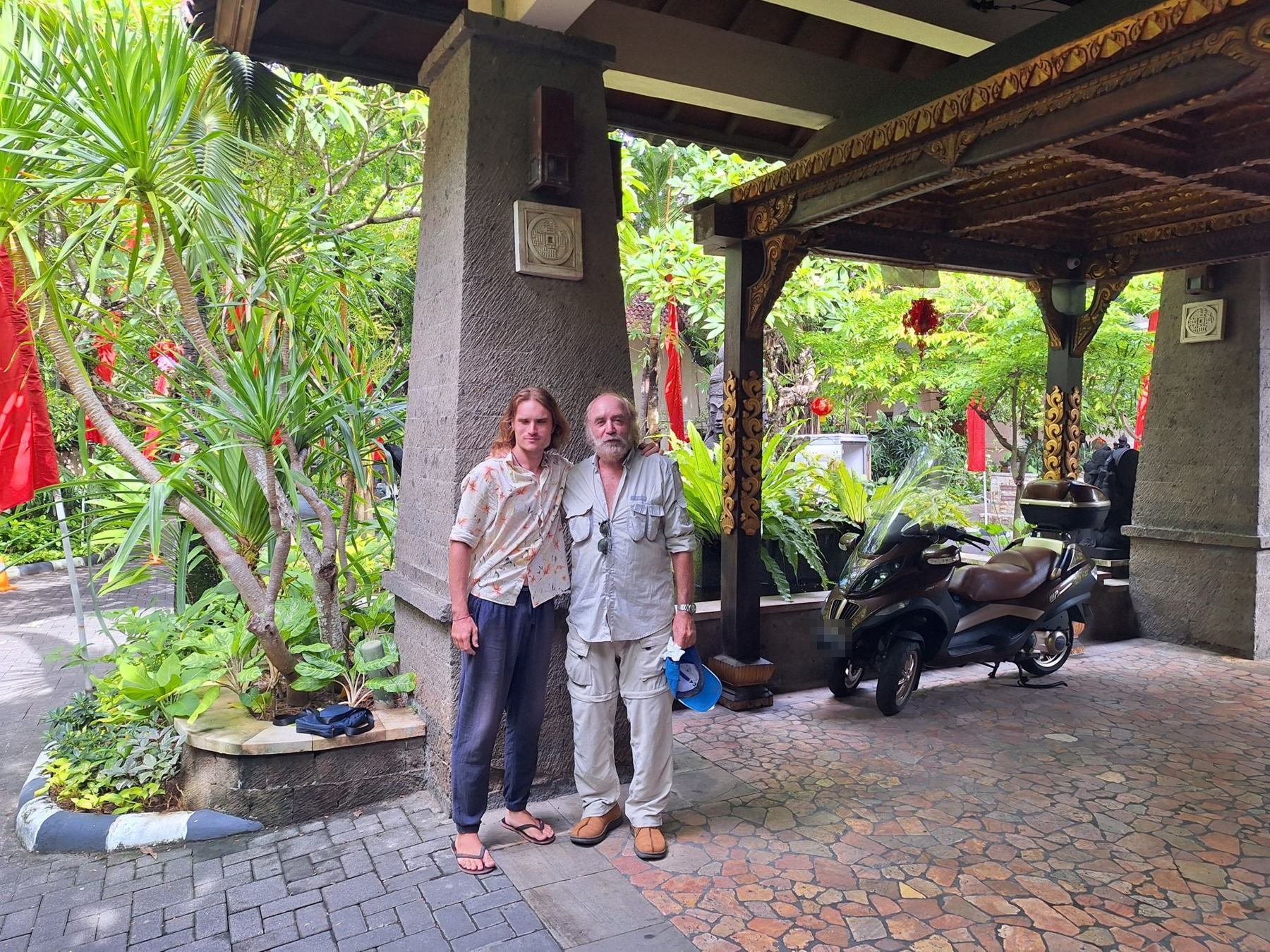 Igor with one of the people he met on his travels